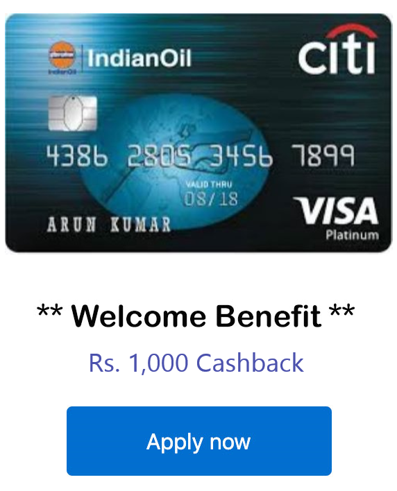 Apply for Citi IndianOil Card