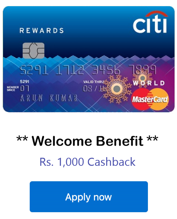 Apply for Citi Rewards Card