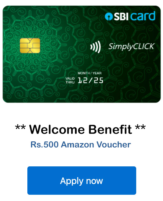 Apply for SBI SimplyCLICK Card