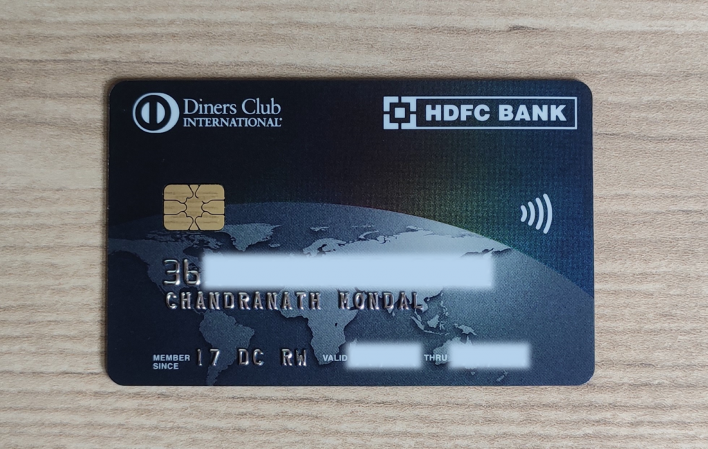 My HDFC Diners Black Credit Card