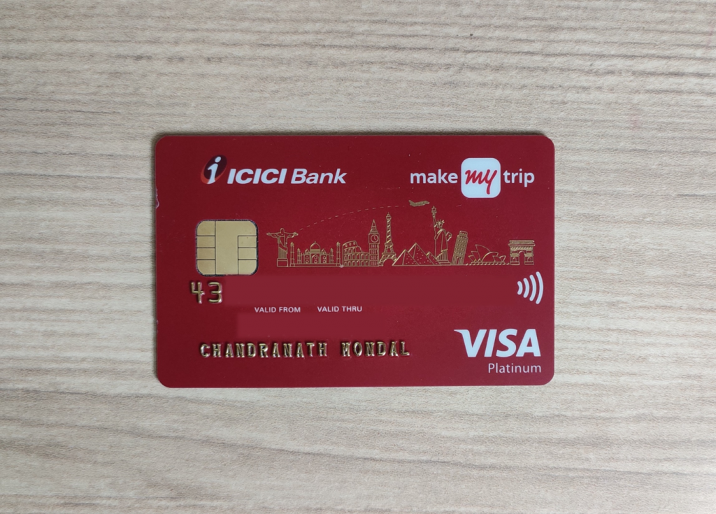 My MakeMyTrip ICICI Platinum Credit Card