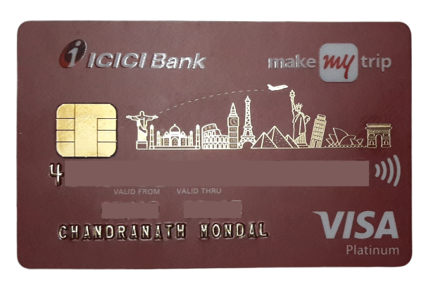 My MakeMyTrip ICICI Platinum Credit Card