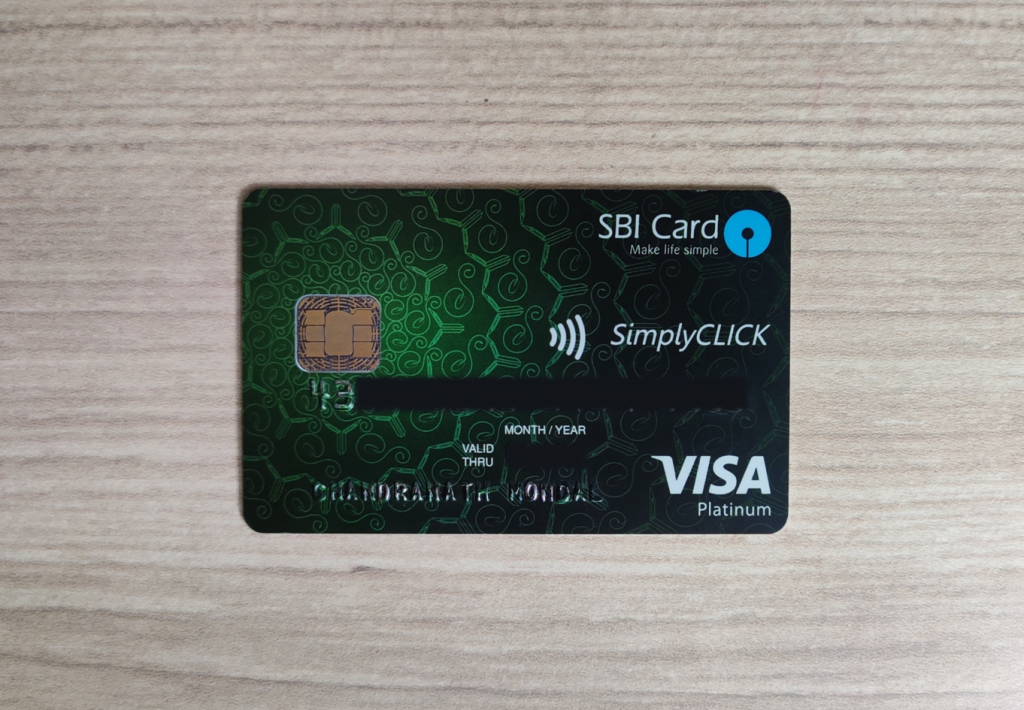 My SBI SimplyCLICK Credit Card