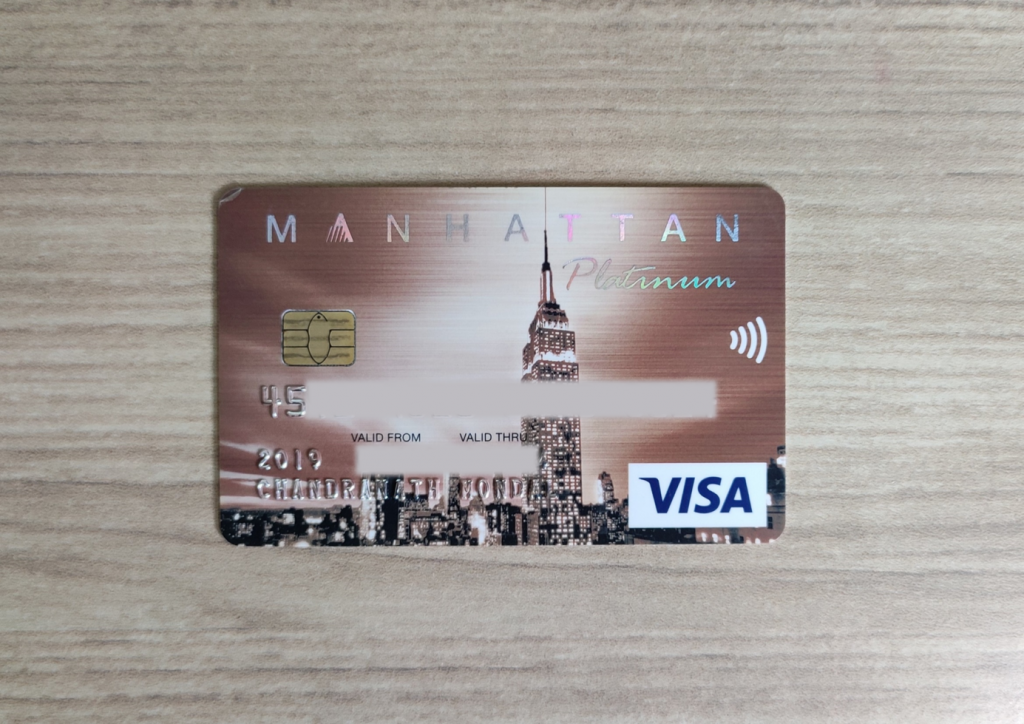 My Standard Chartered Manhattan Platinum Credit Card